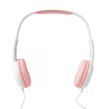 NEDIS AUSCULTADORES C/FIO CABO REDONDO 1.20M ROSA/BRANCO
