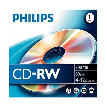 PHILIPS CD-RW 80MIN 700MB 4-12x